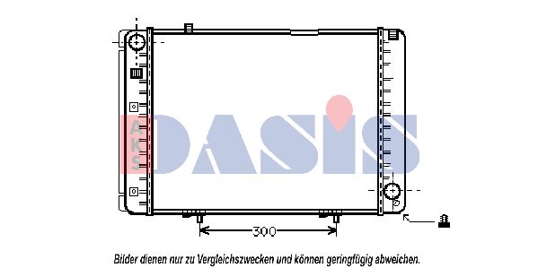 AKS DASIS radiatorius, variklio aušinimas 120230N